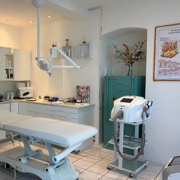Cabine de soin du visage de l'institut